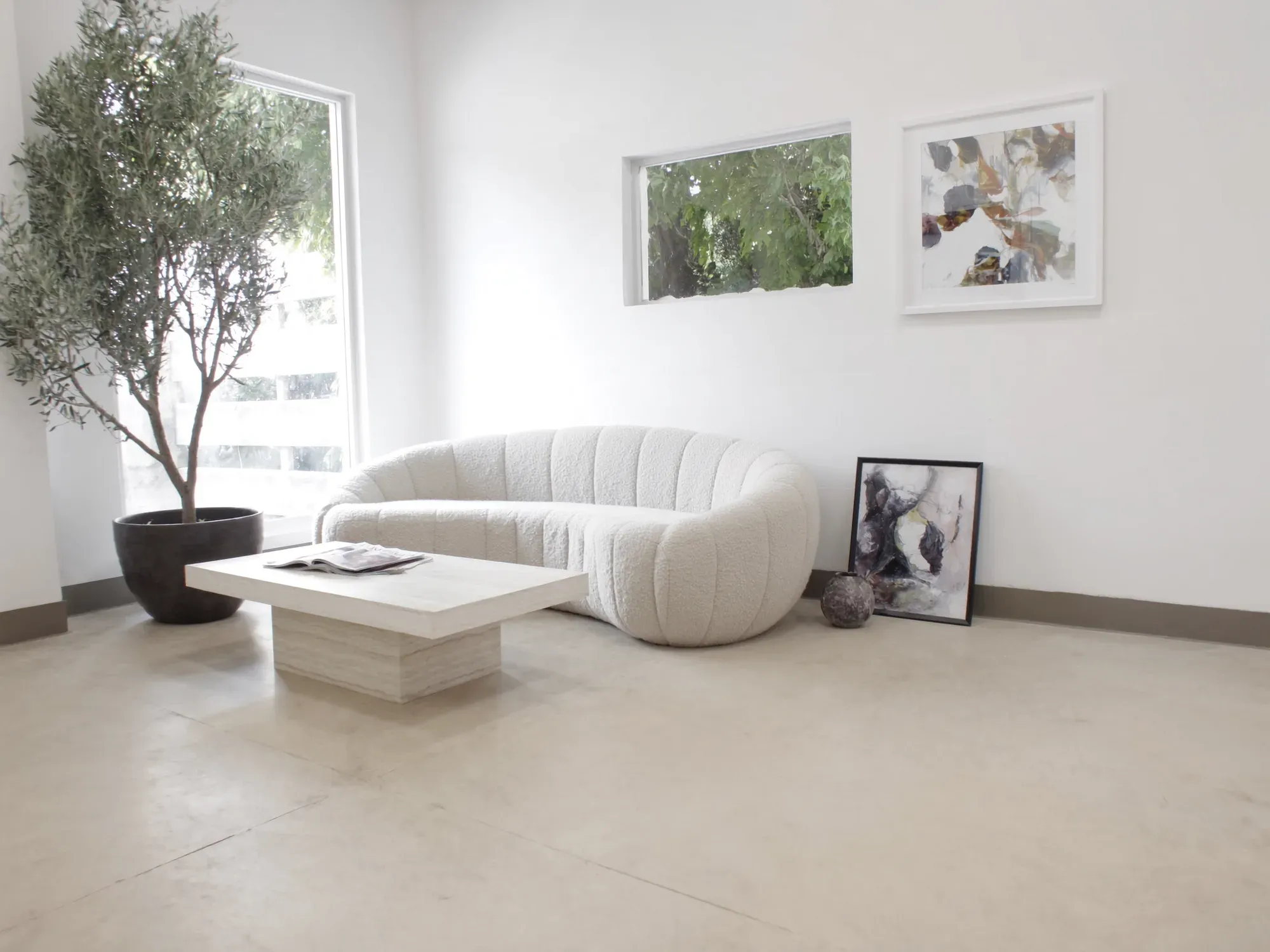 The clinic waiting area